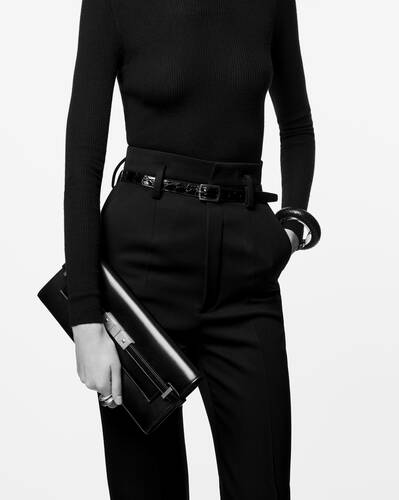 Manhattan leather handbag Saint Laurent Black in Leather - 34437352