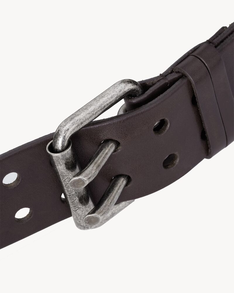 MOTORCYCLE belt in leather