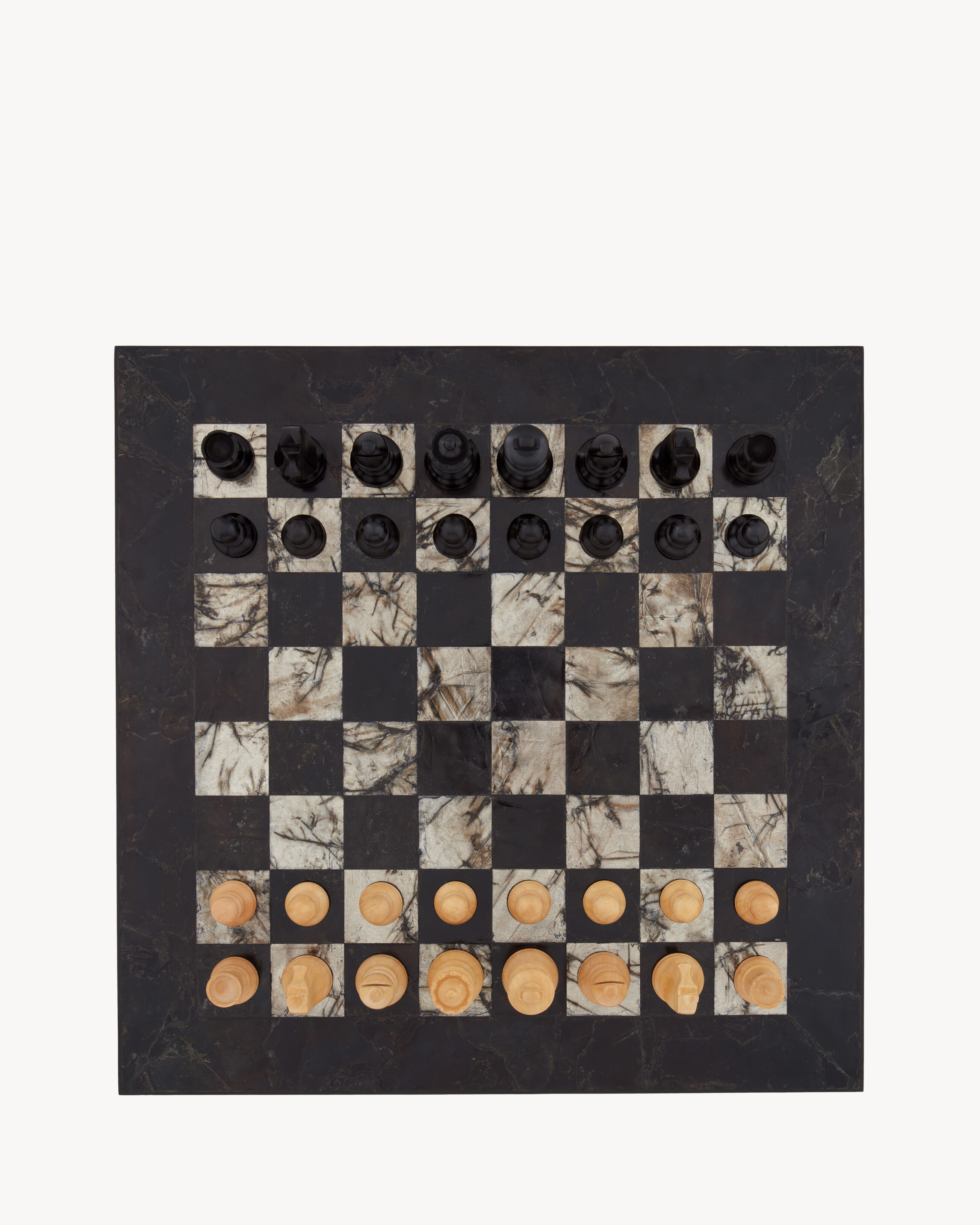 CHESS SET IN MICA STONE