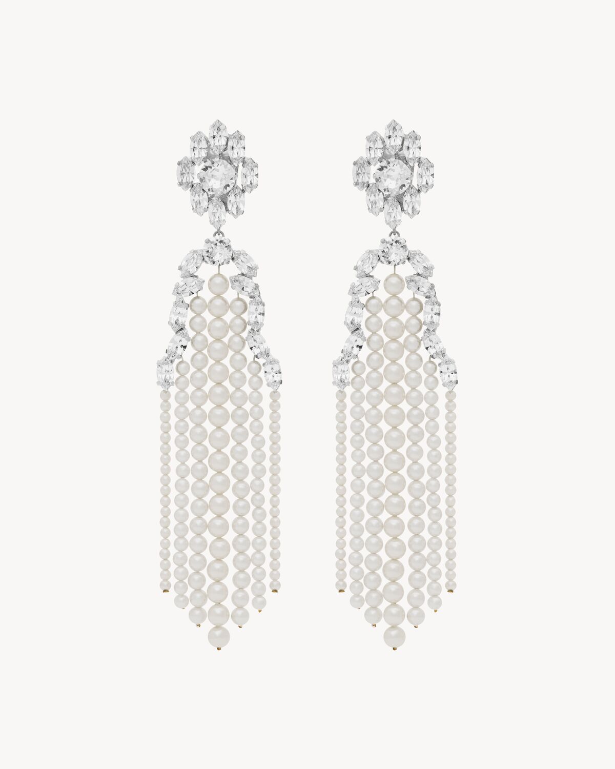 chandelier earrings in metal