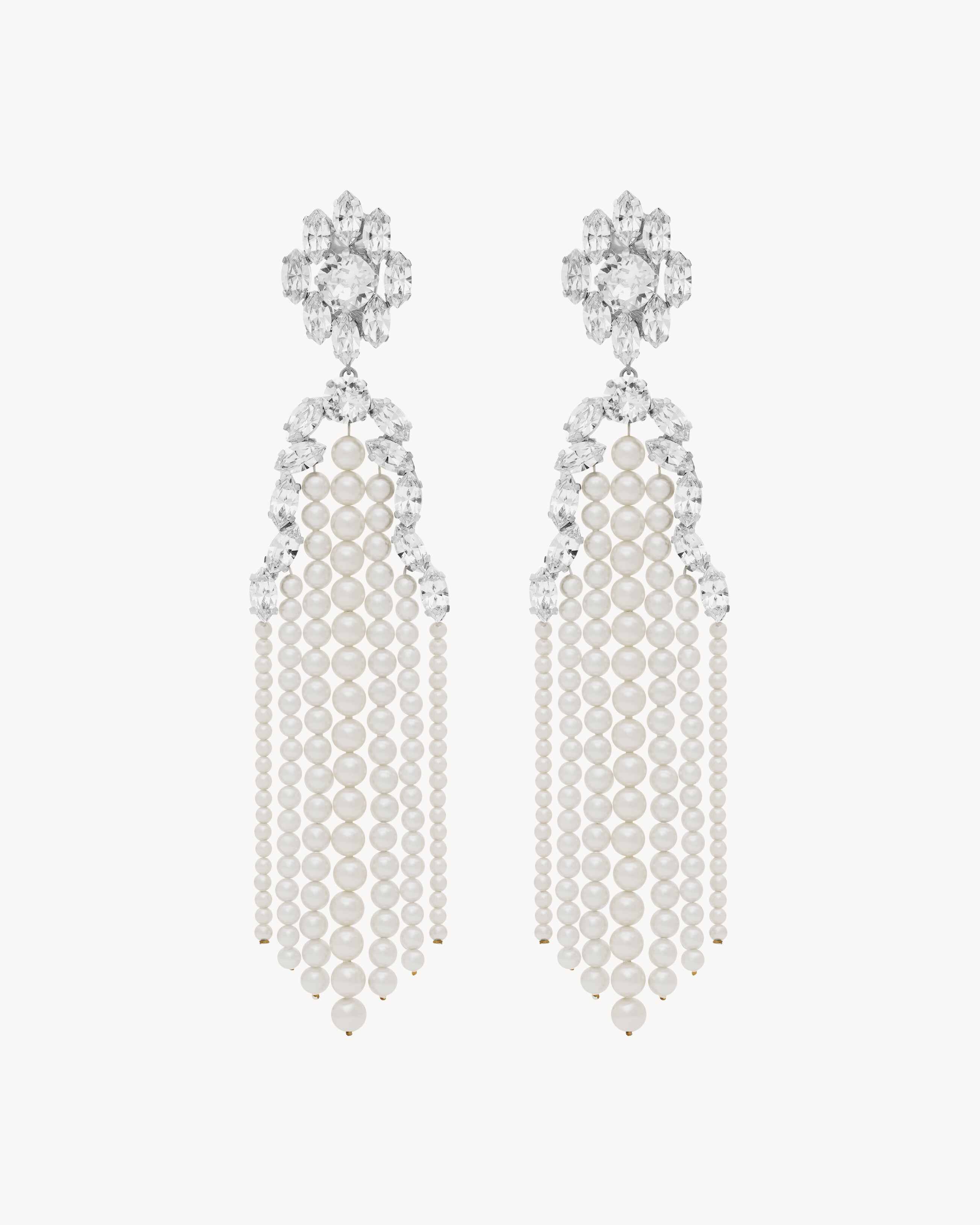Pendientes candelabro de metal