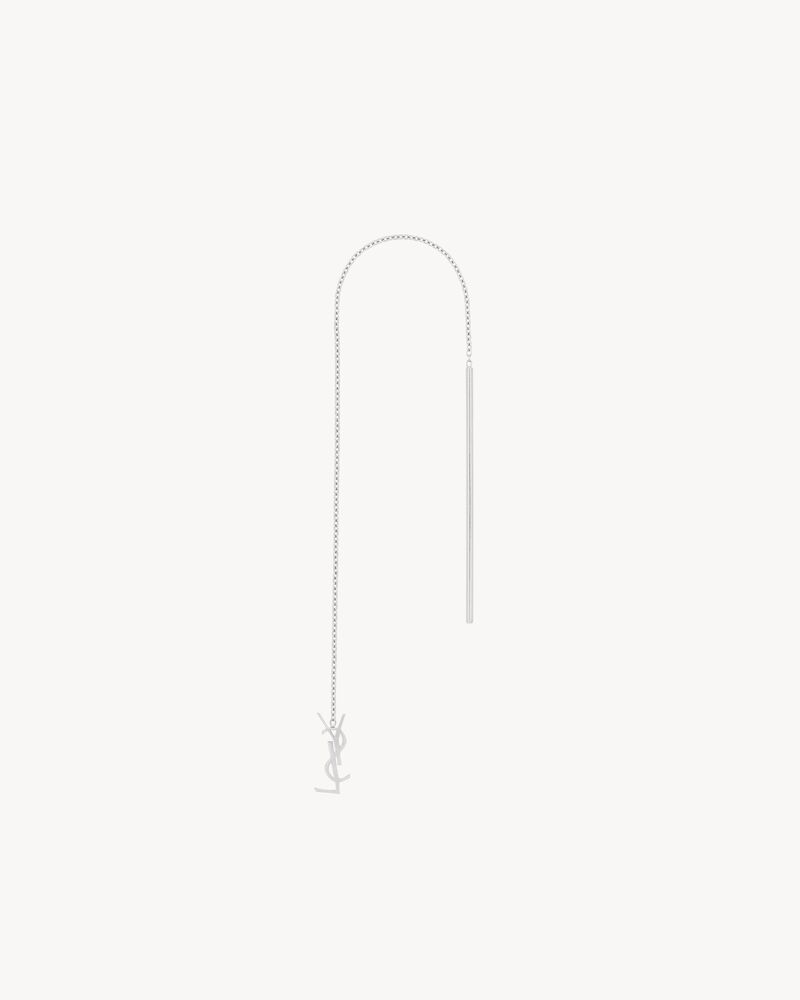 CASSANDRE drop earring in 18K grey gold