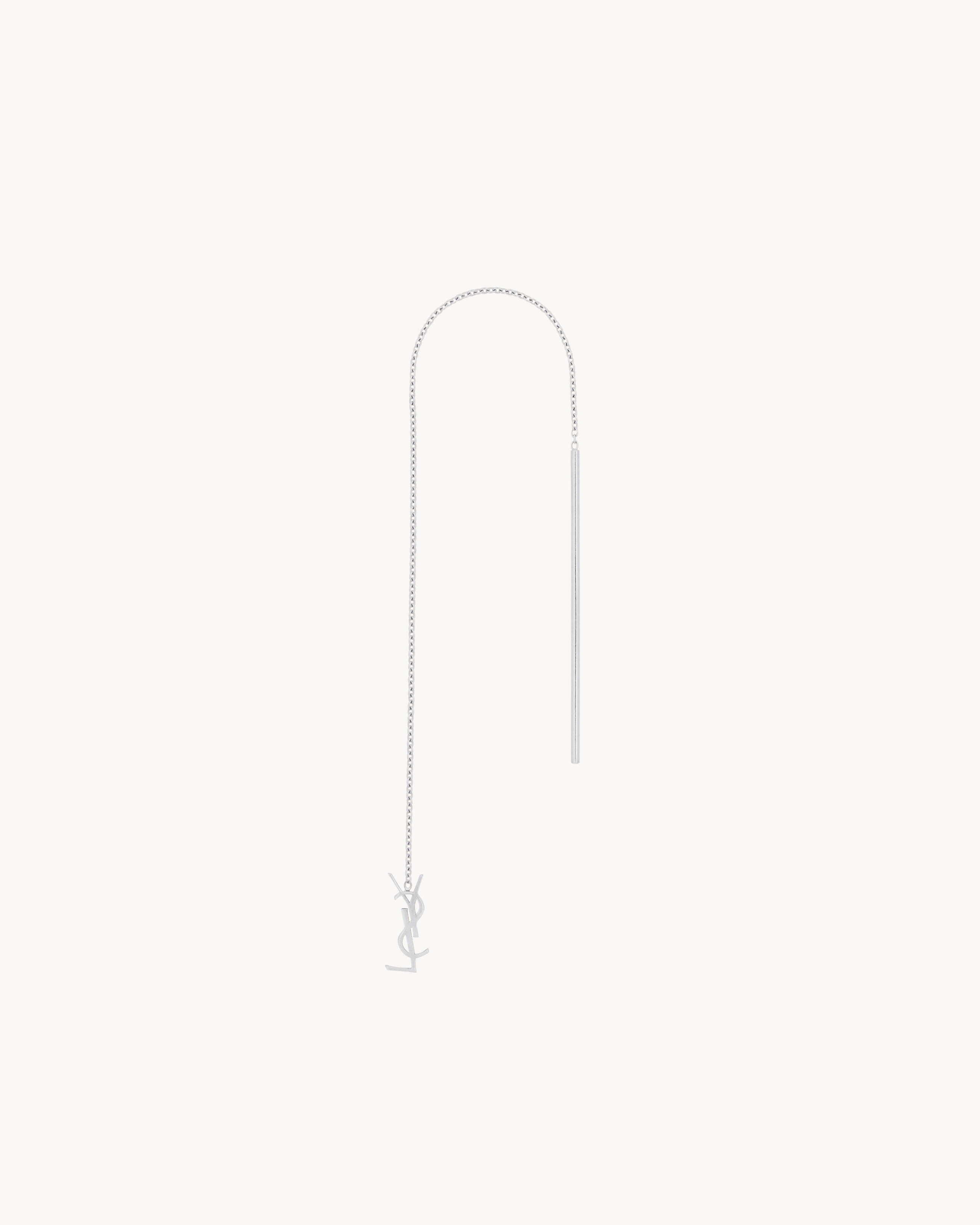 Orecchino a goccia CASSANDRE in oro grigio 18 K