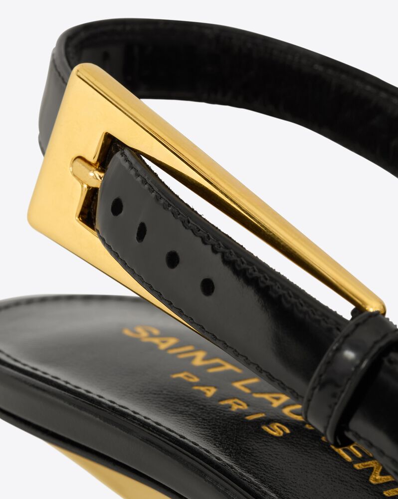 LEE slingback pumps in glazed leather