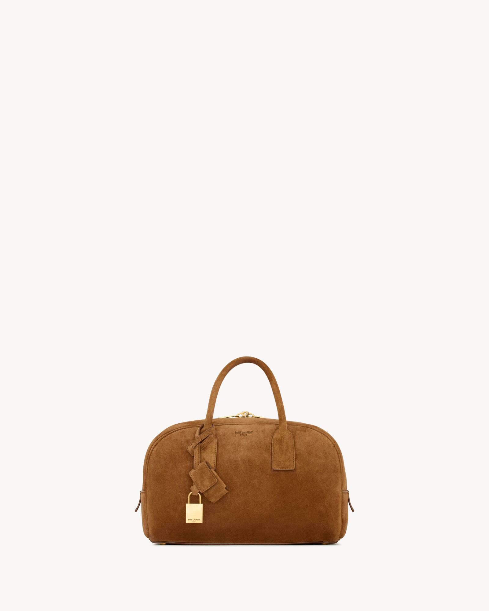 SAC DE JOUR boston in suede – small — 8516941U80W2916