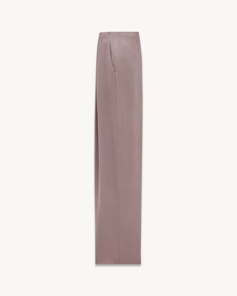 Pantalones estilo años noventa de crepé de seda