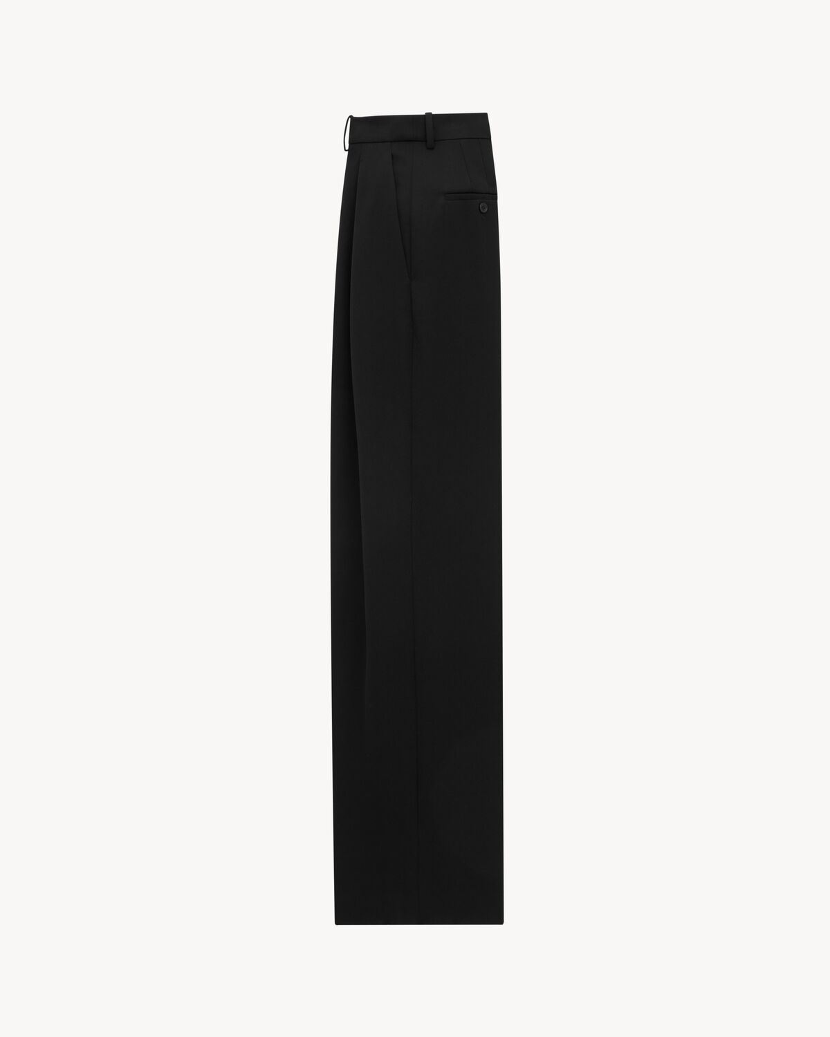 wide-leg pants in grain de poudre