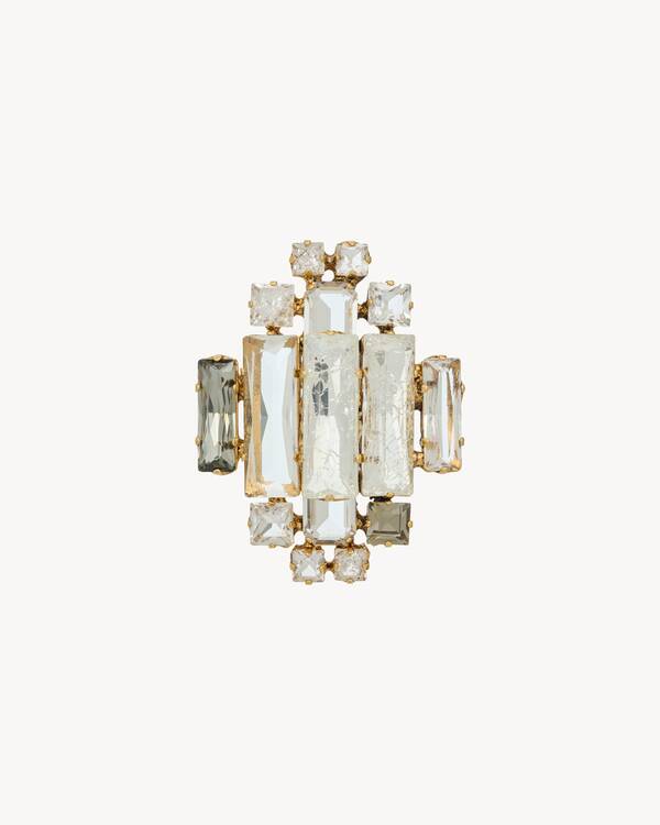 SAINT LAURENT リング SAINT LAURENT Logo Engraved Chain Ring 61 9.5 Silver 1517604
