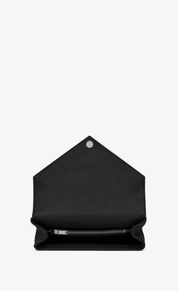 College Large Shoulder Bag in Black - Saint Laurent