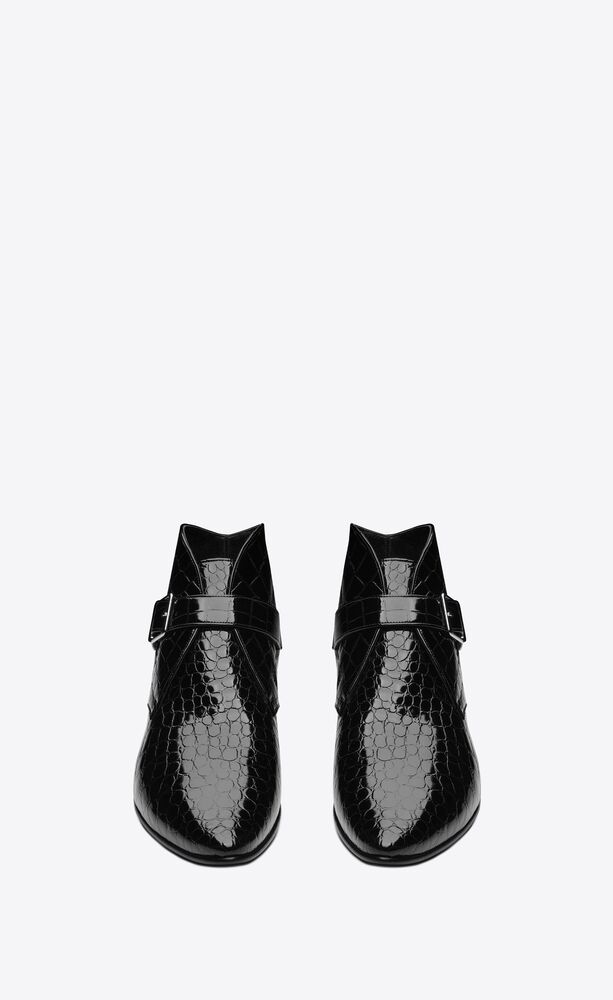 ysl croc boots