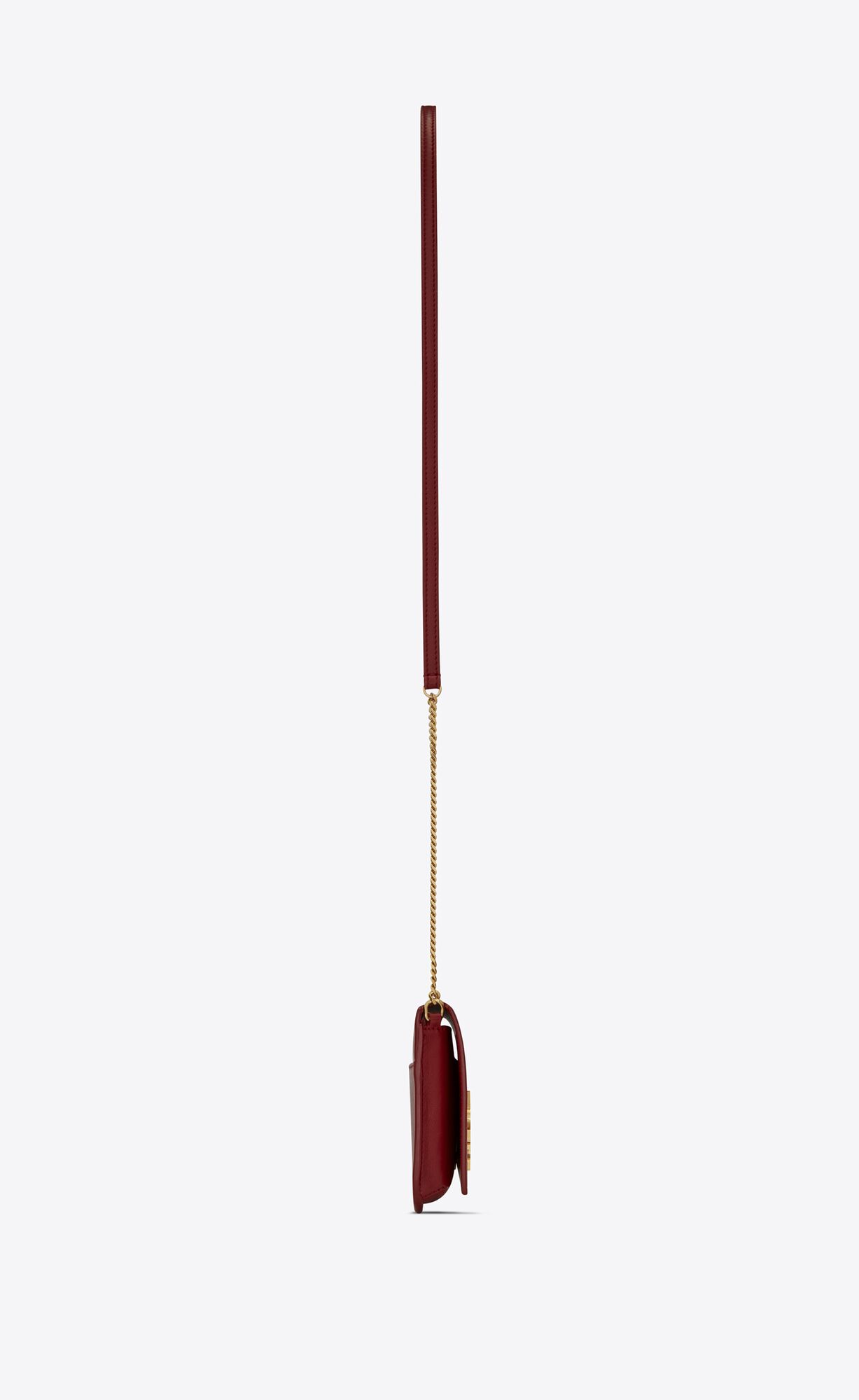 CASSANDRE SAINT LAURENT phone holder with strap in smooth leather ...