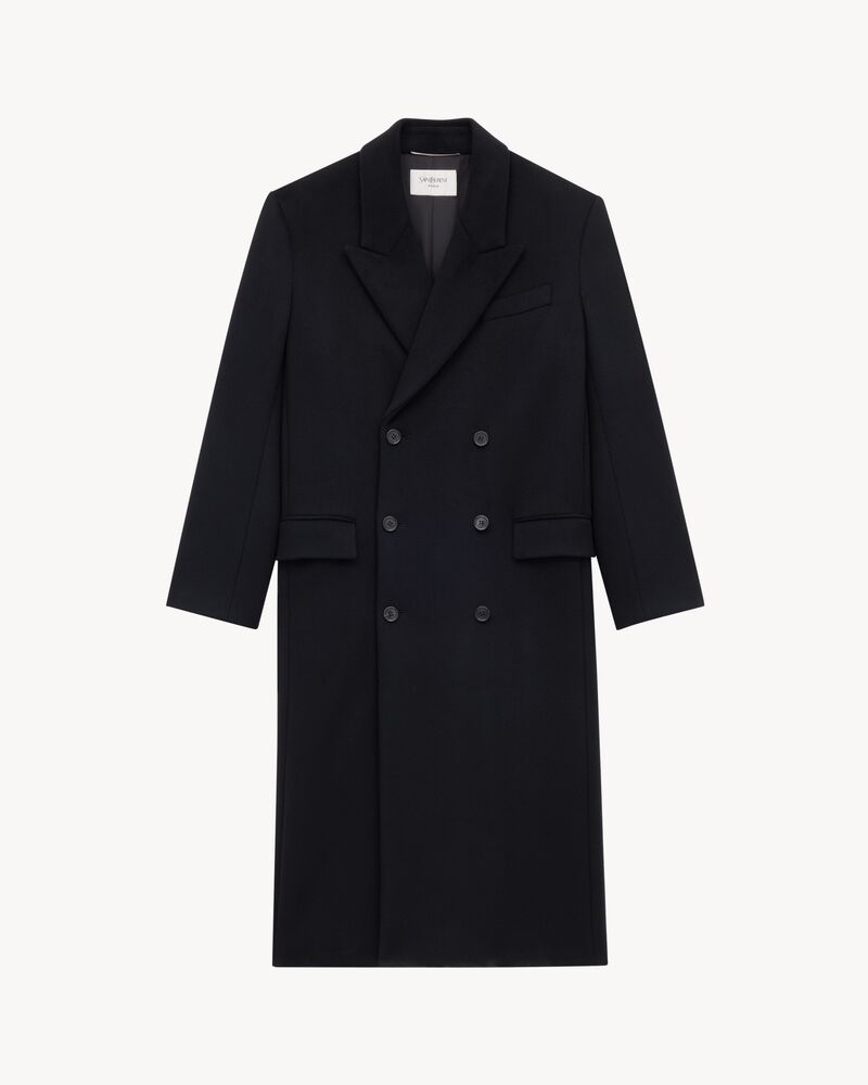 long coat in wool