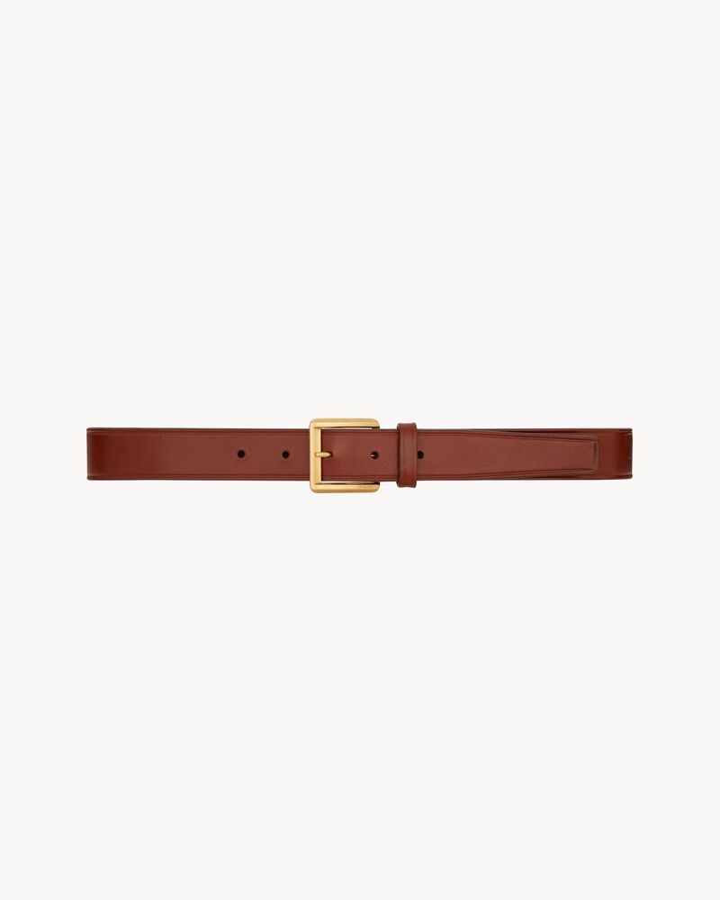 レクタンギュラーバックル ベルト（レザー）