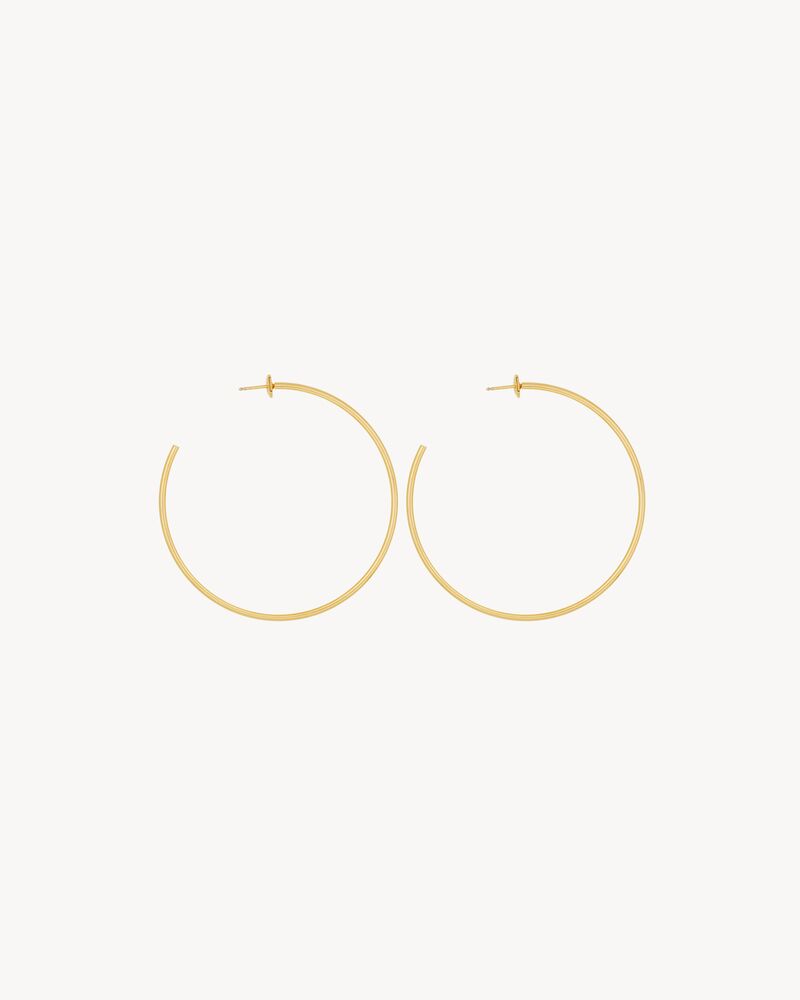 hoop earrings in 18K yellow gold