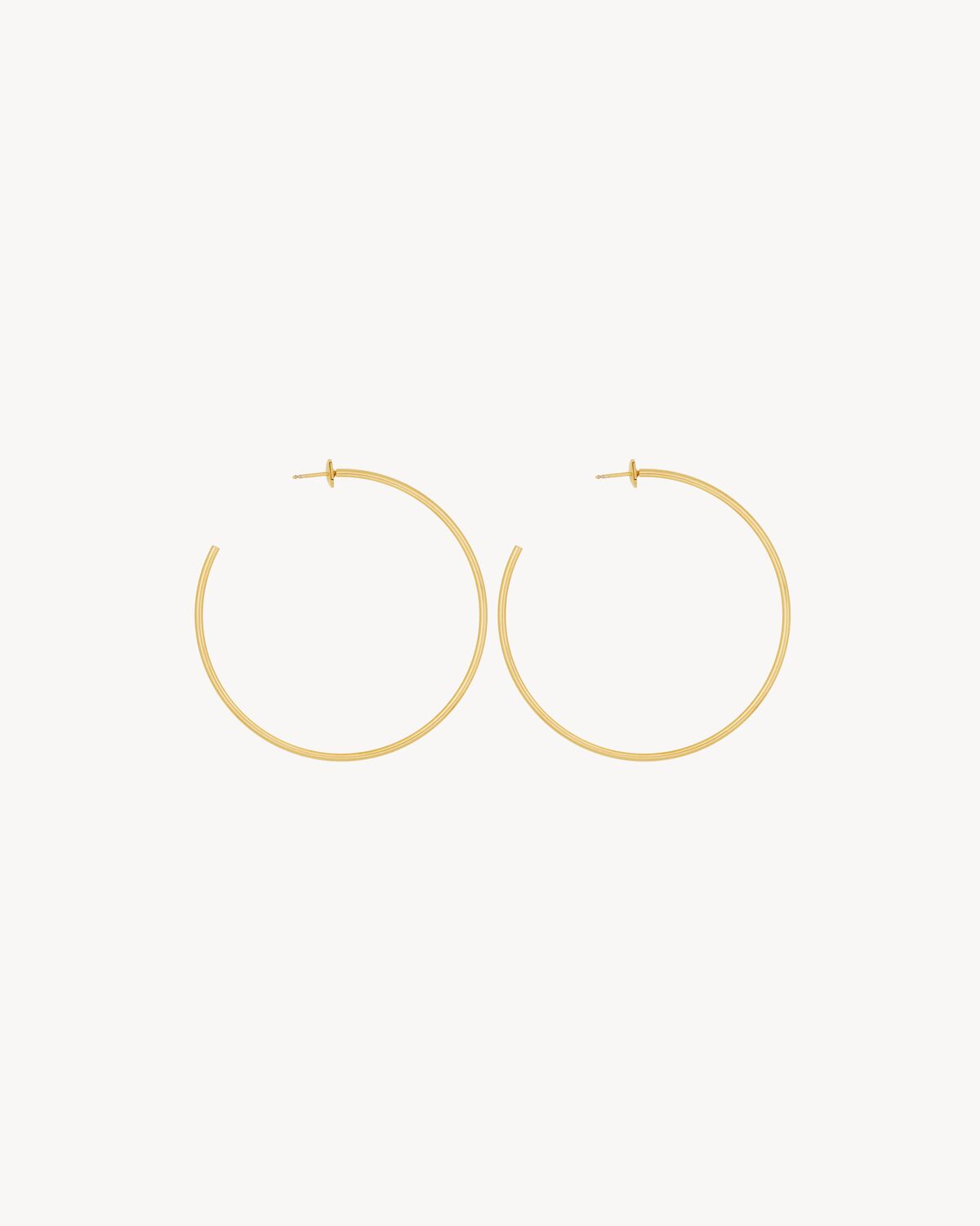 Pendientes de aro de oro amarillo de 18 kt