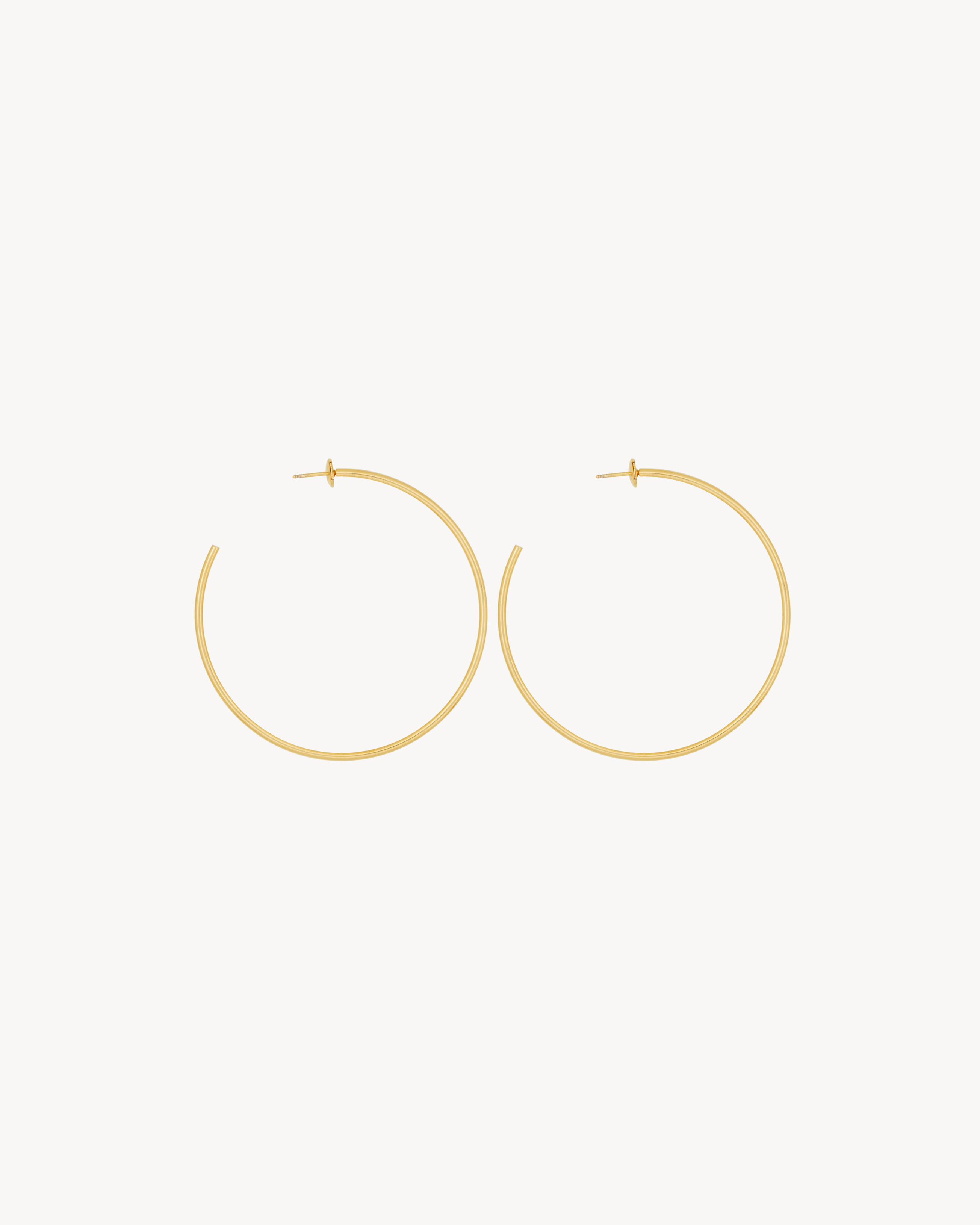 Orecchini a cerchio in oro giallo 18 K