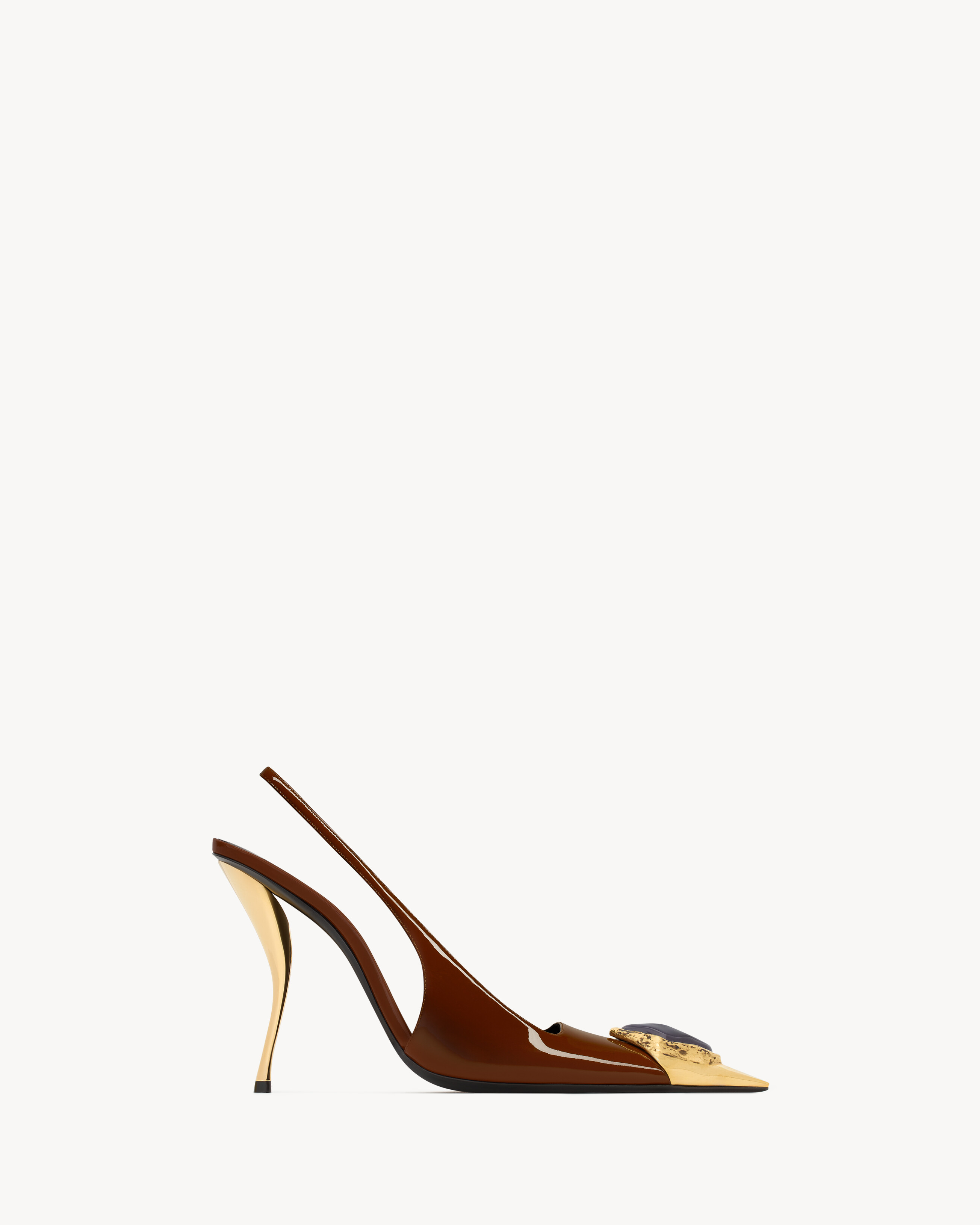 LOULOU slingback pumps in patent leather