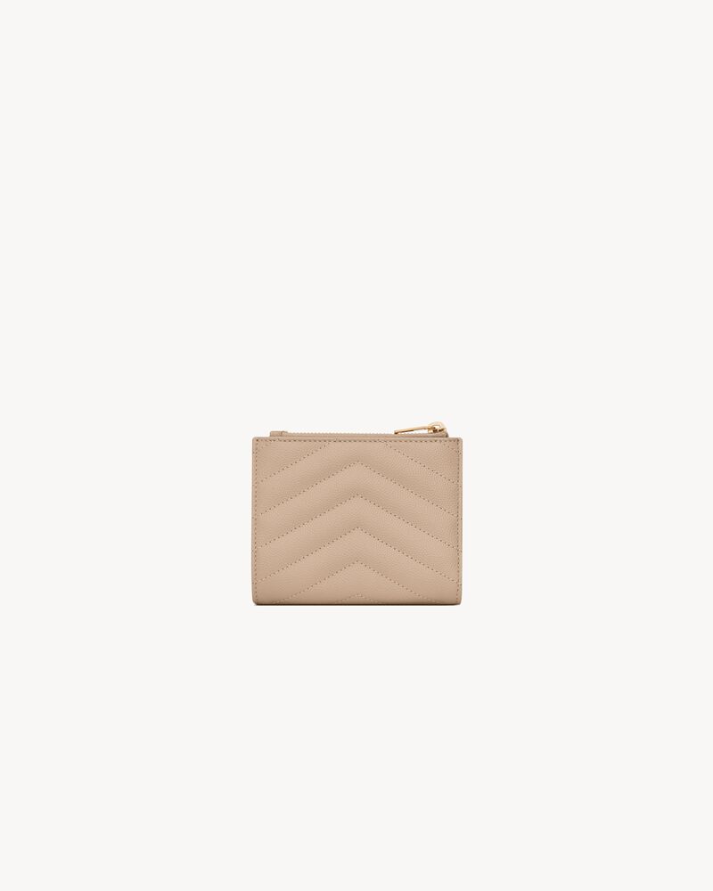 CASSANDRE MATELASSÉ bi-fold wallet in grain de poudre leather