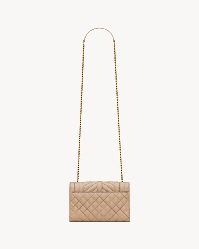 Saint laurent envelope quilted leather shoulder bag online