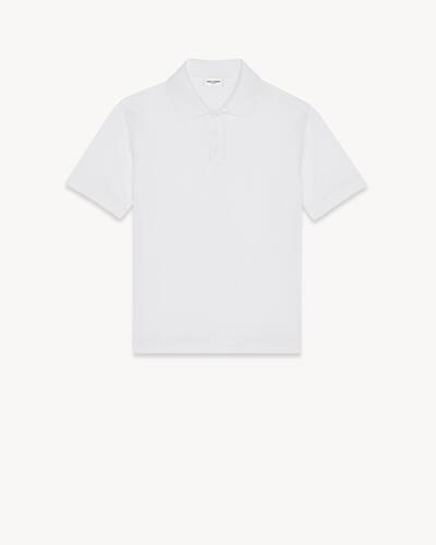 CASSANDRE polo shirt in cotton piqué | Saint Laurent | YSL.com