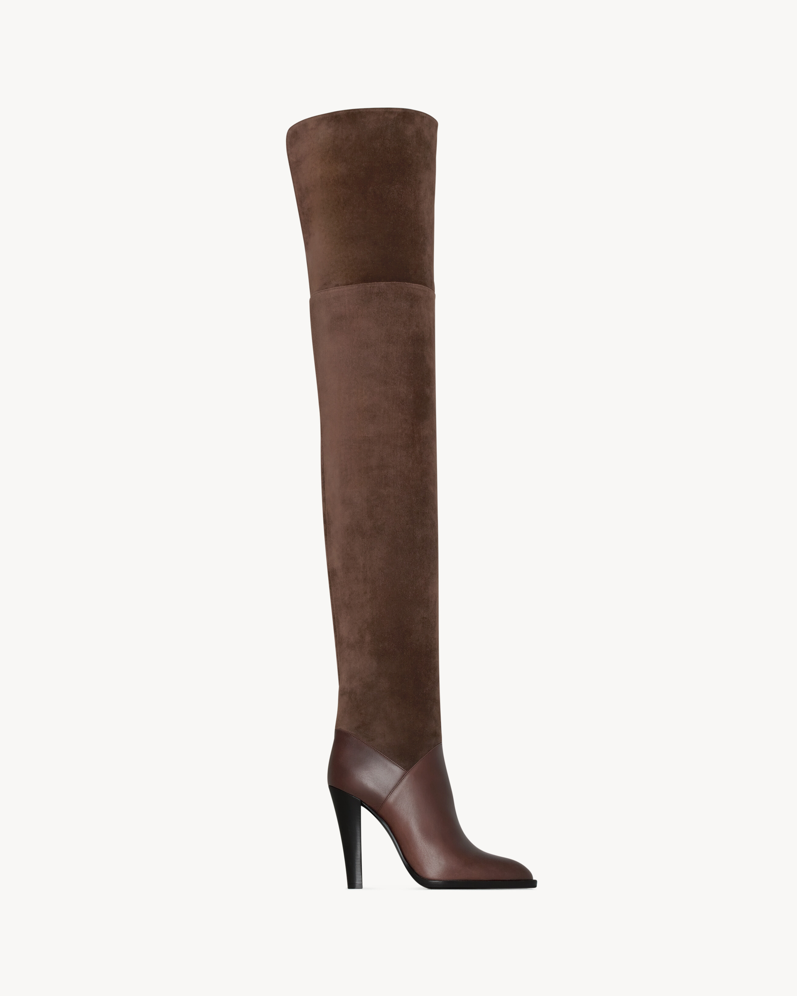 NADJA boots in smooth leather and suede