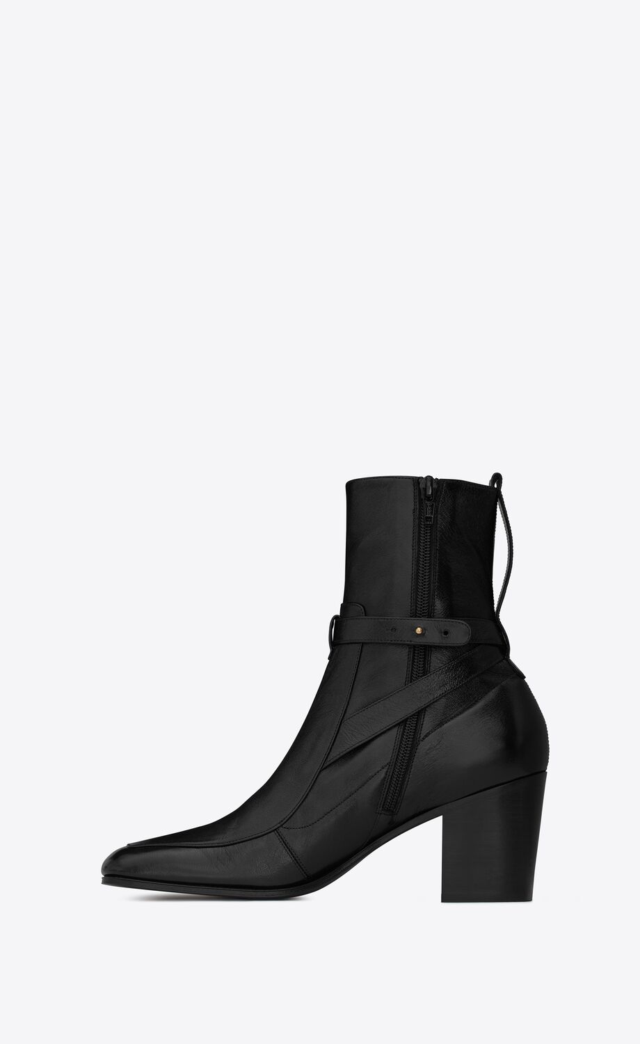 Fran jodhpur boots in smooth leather | Saint Laurent | YSL.com