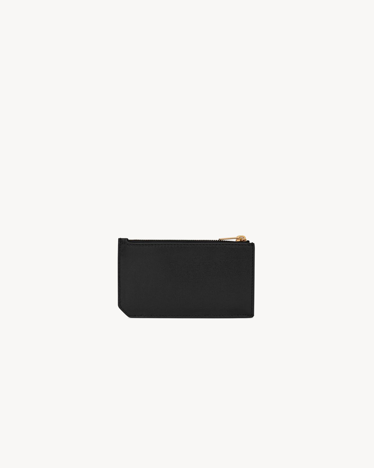 TINY CASSANDRE Zipped Fragments credit card case in SHINY LEATHER