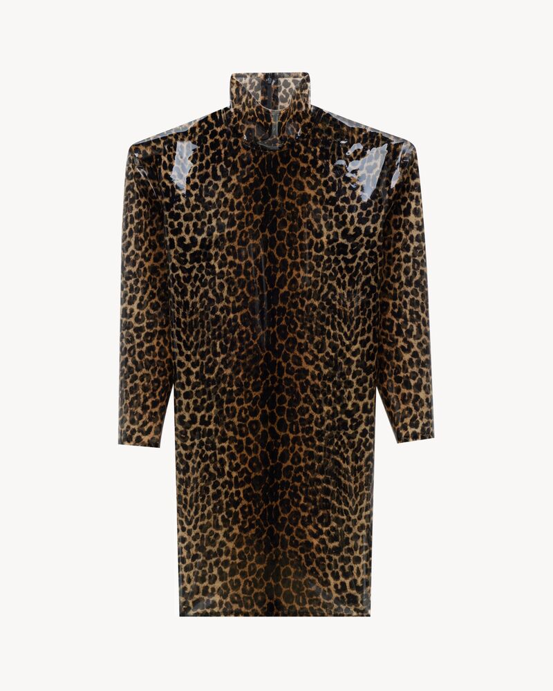 boxy dress in leopard silicone