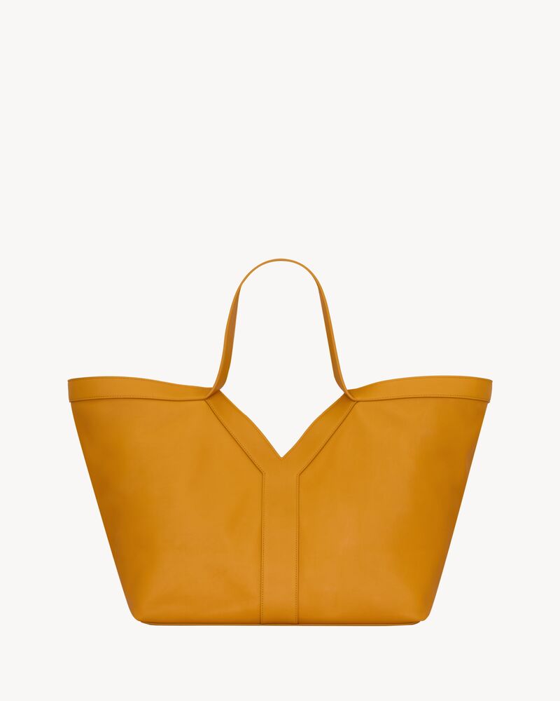 Y tote in leather