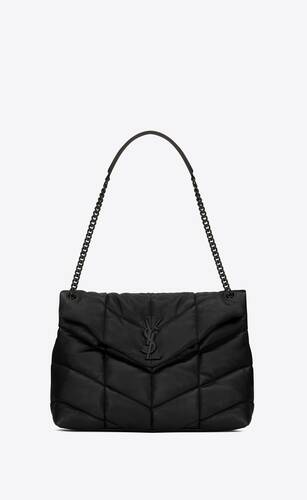 medium puffer  in quilted lambskin leather