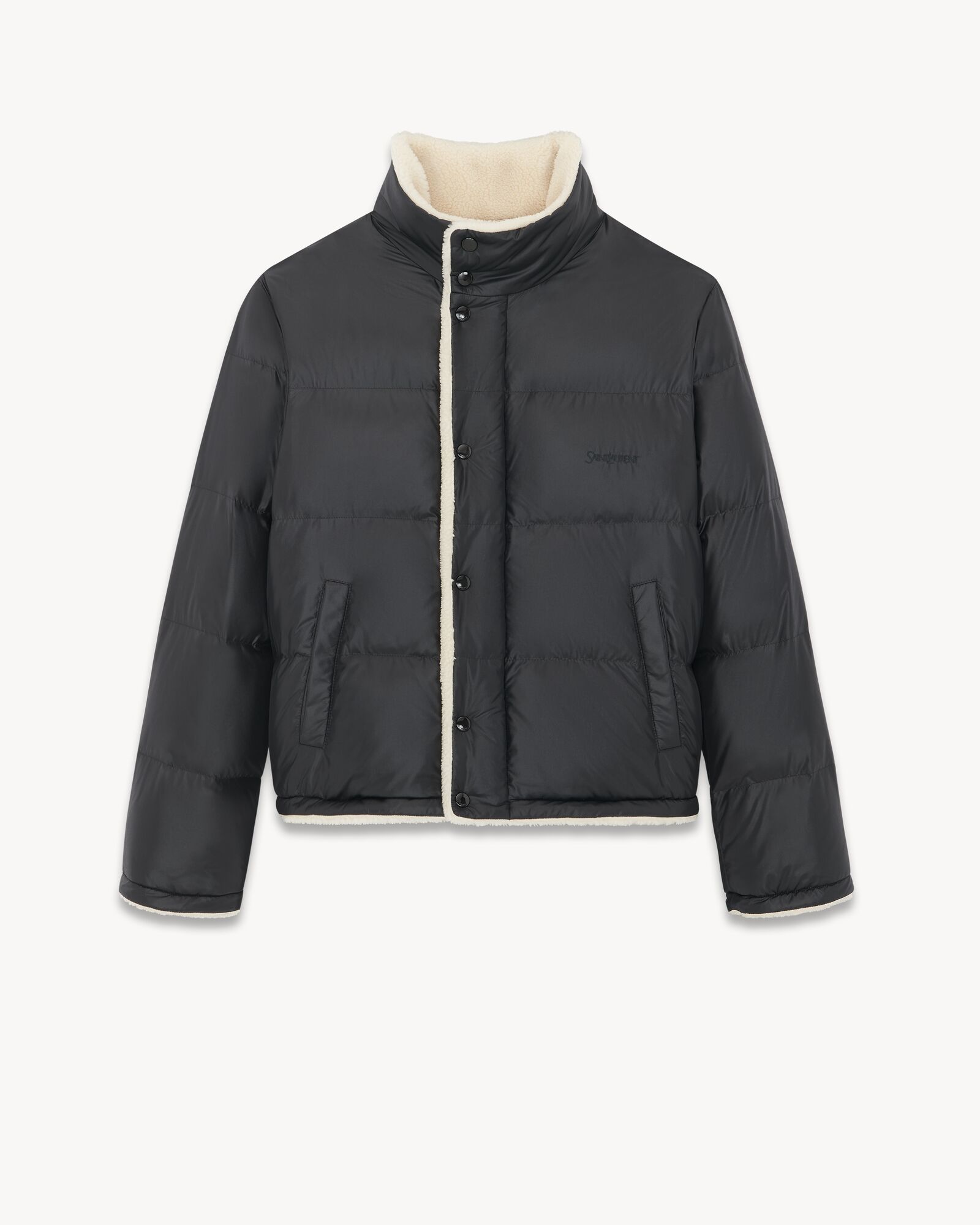 SAINT LAURENT down puffer jacket in nylon | Saint Laurent | YSL.com