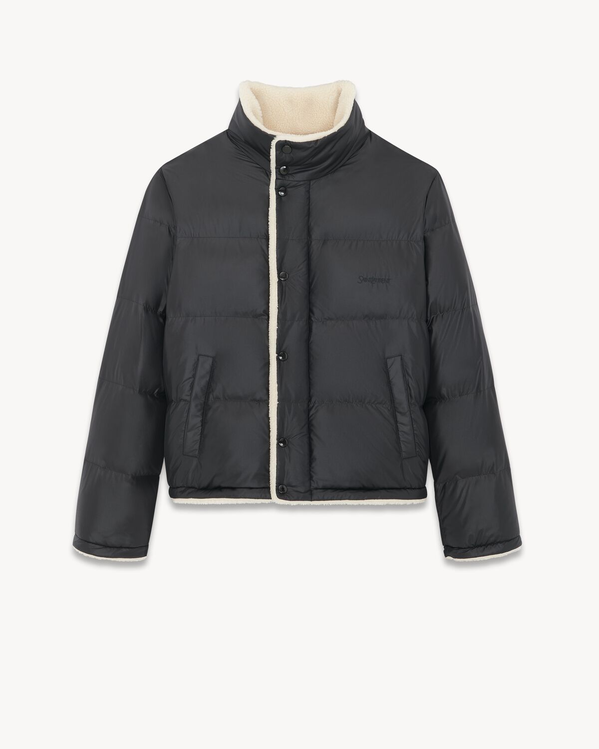 Saint Laurent Down Puffer Jacket in Nylon