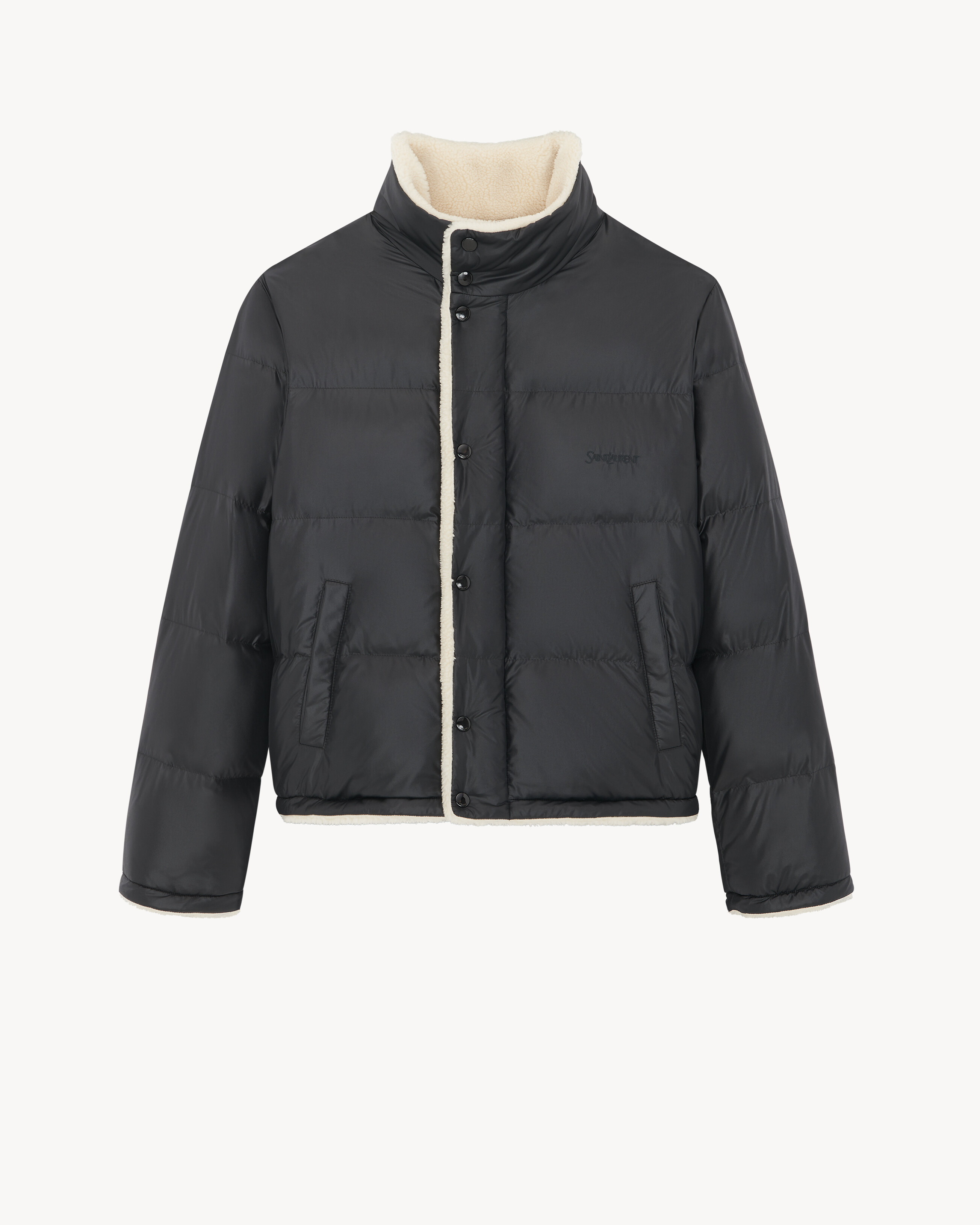 Saint Laurent Down Puffer Jacket in Nylon