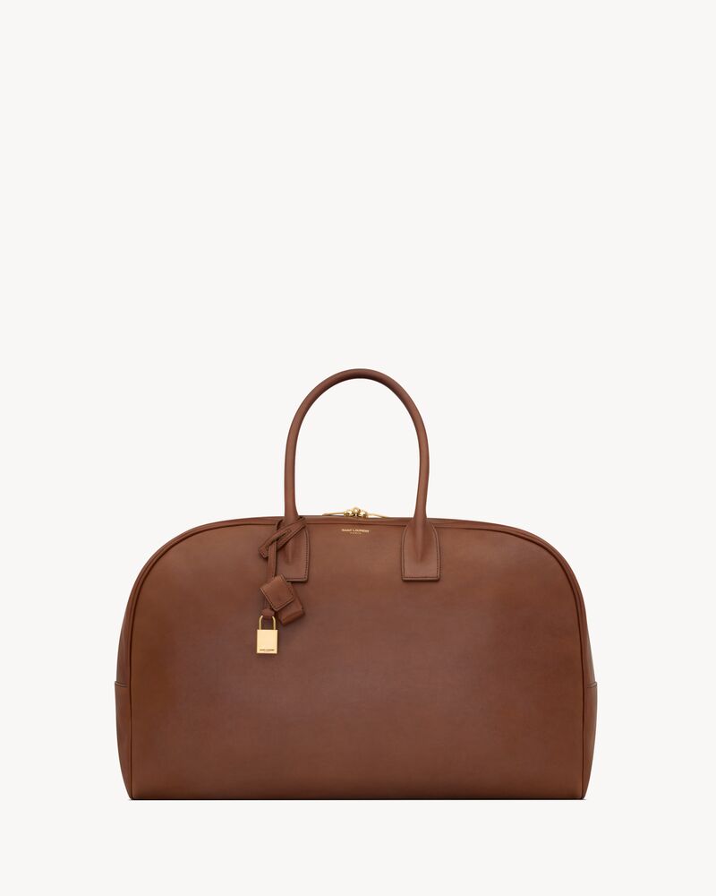 GRAND sac BOWLING duffle en cuir lisse