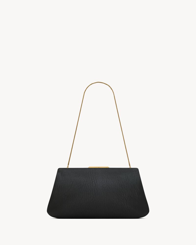 SAINT LAURENT CLUTCH LARGE EN CUIR