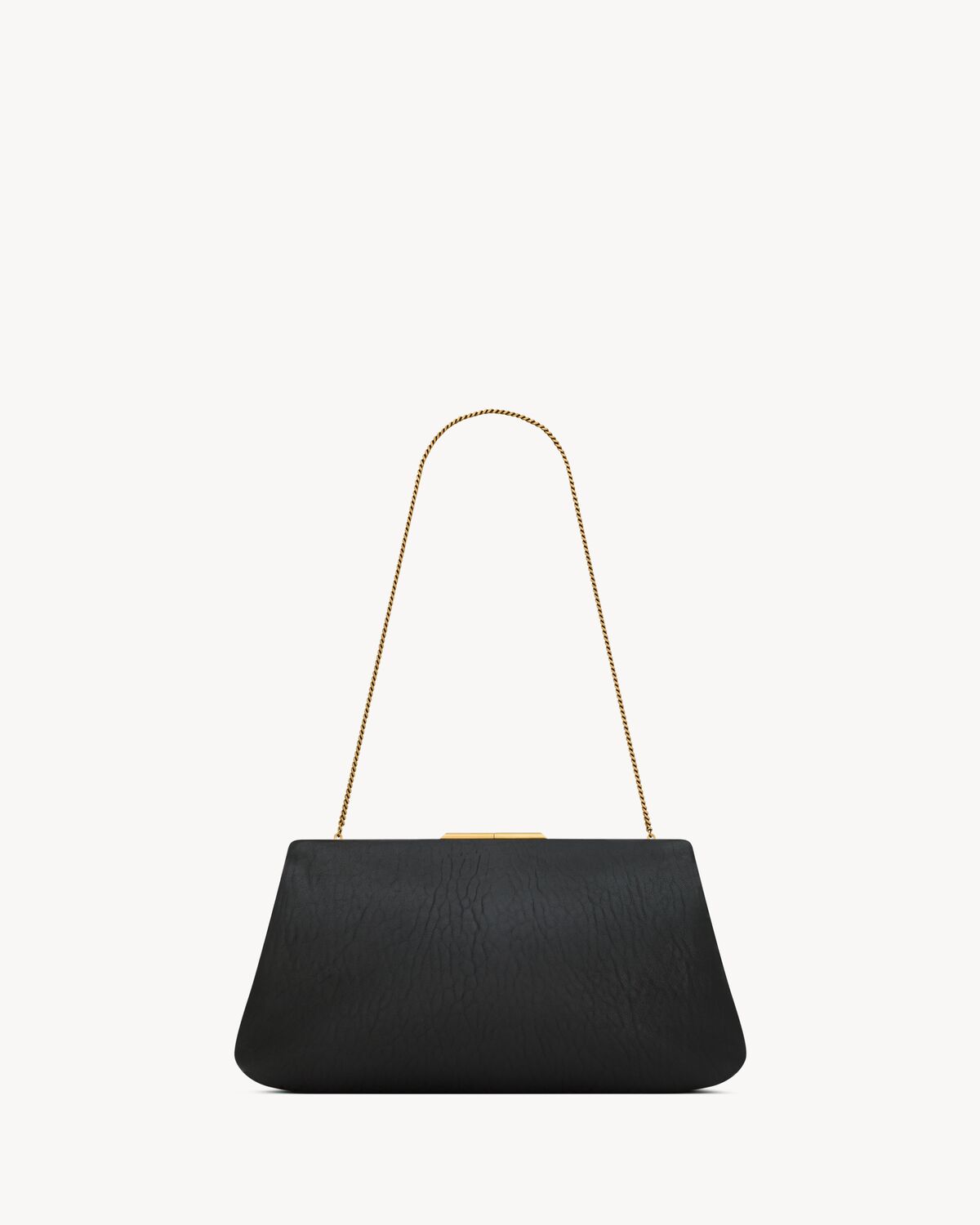 saint laurent clutch large en cuir