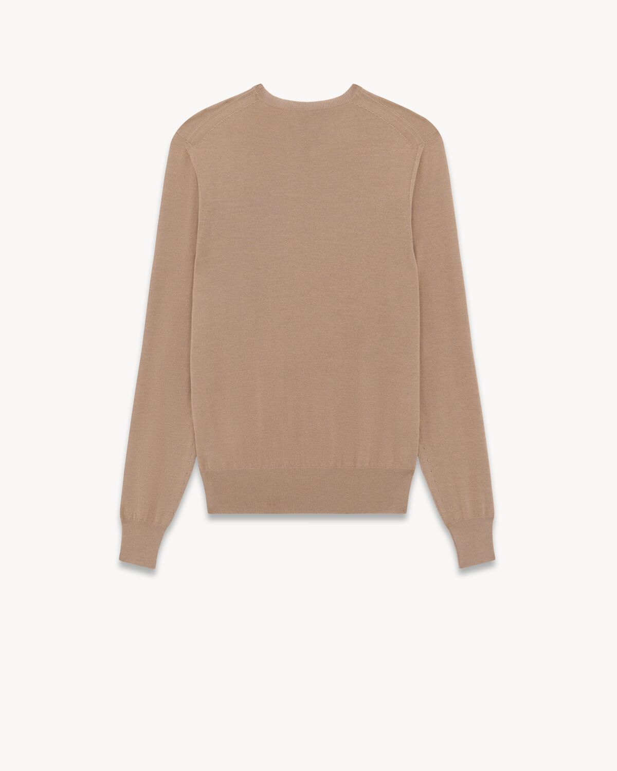 Pullover girocollo in cashmere, lana e seta