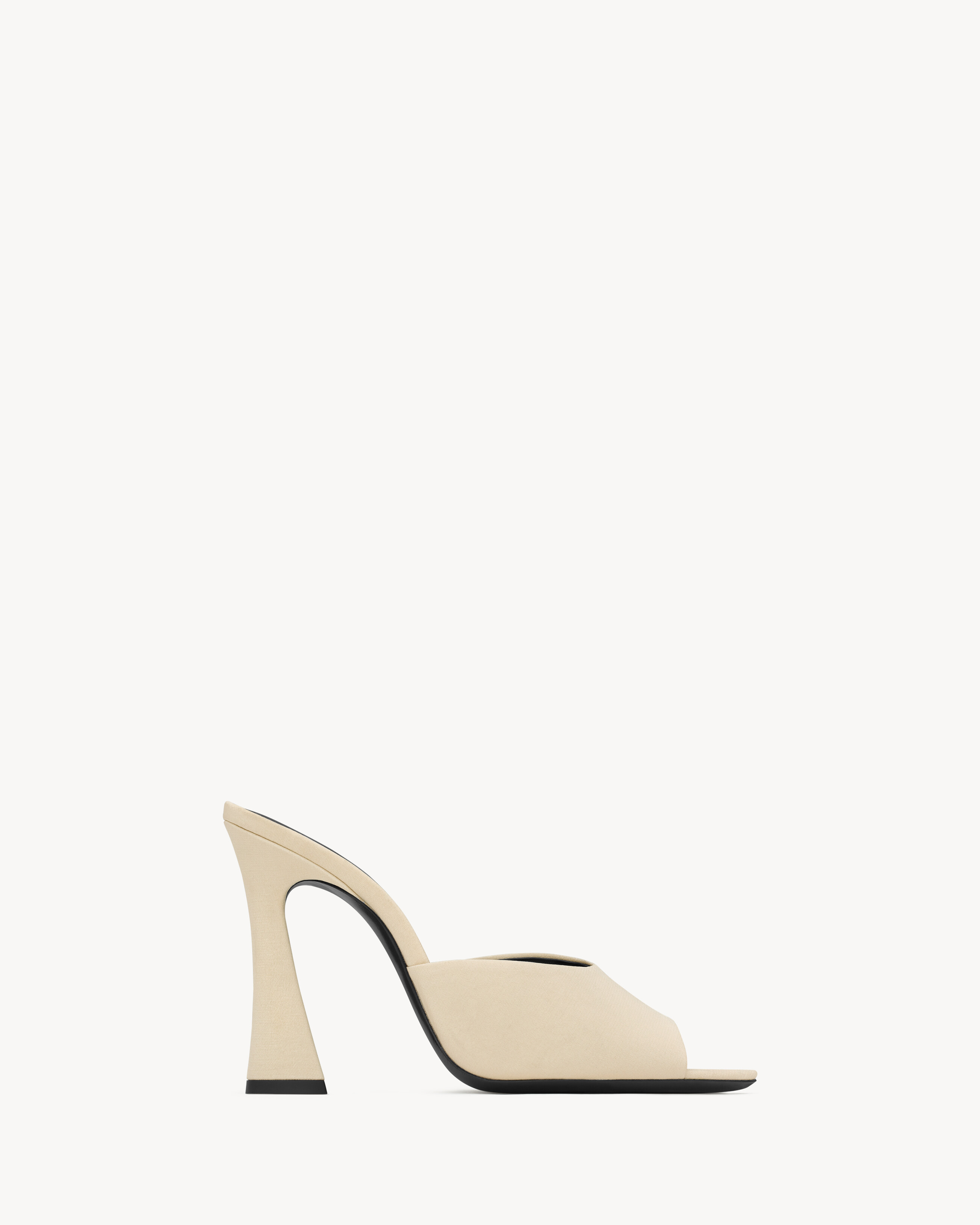 SUITE mules in crepe de chine