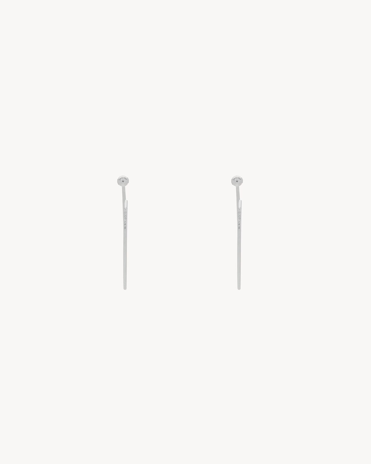 hoop earrings in 18K grey gold