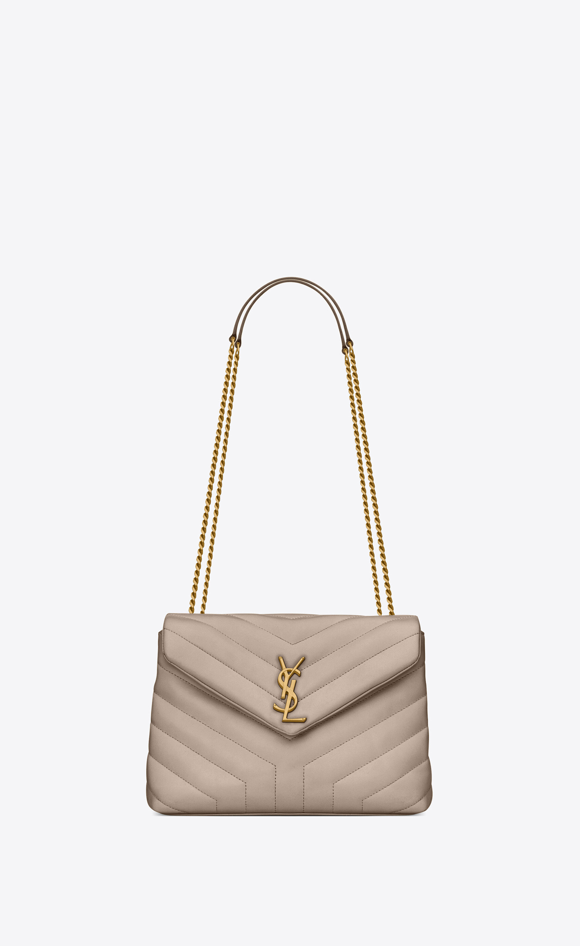 LOULOU SMALL CHAIN BAG IN “Y” QUILTED SUEDE – KISLUX
