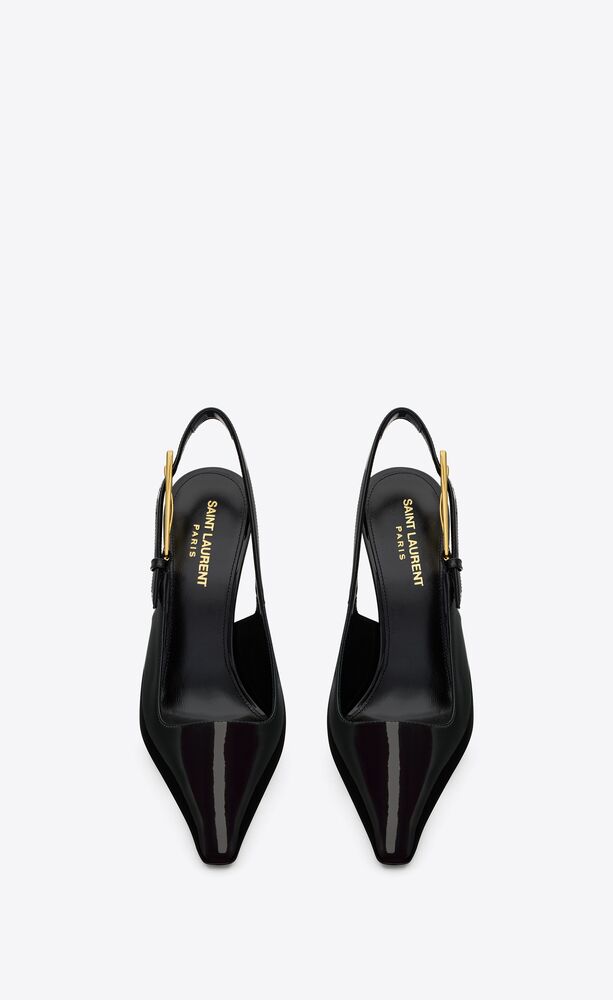 lee slingback pumps in patent leather