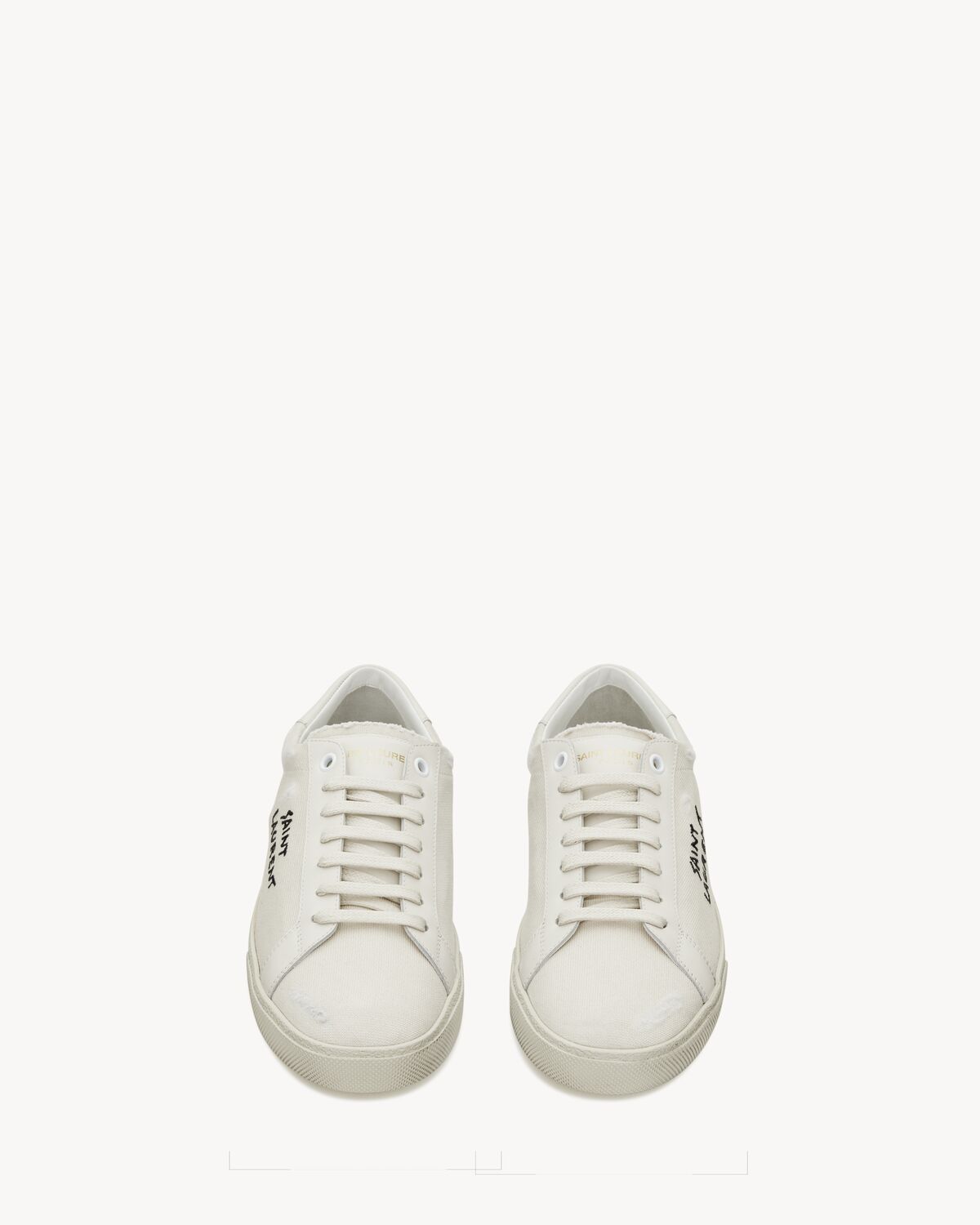 court classic sl/06 embroidered sneakers in canvas and leather