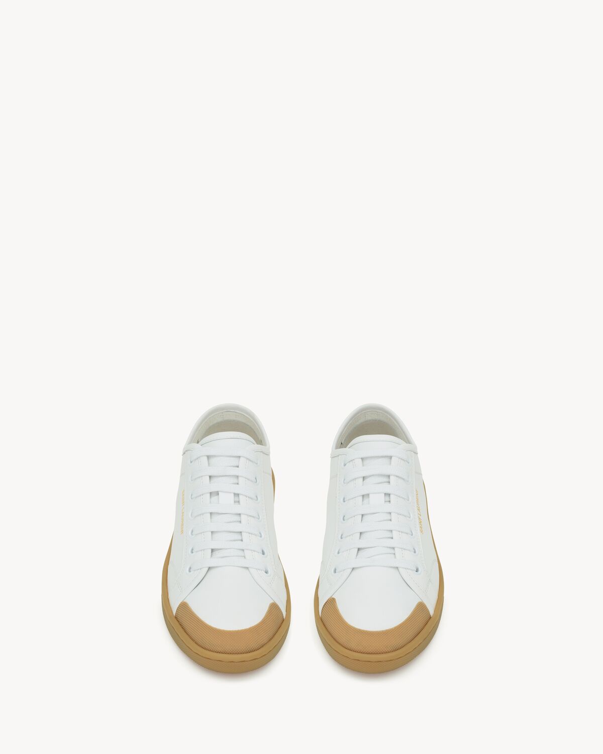 gym sneakers in smooth leather