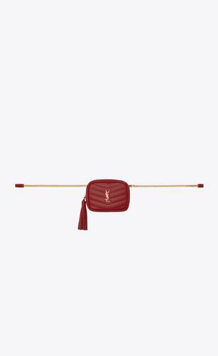 baby lou belt bag in quilted grain de poudre embossed leather