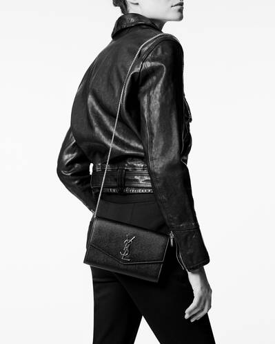 Saint Laurent Uptown Leather Crossbody Bag