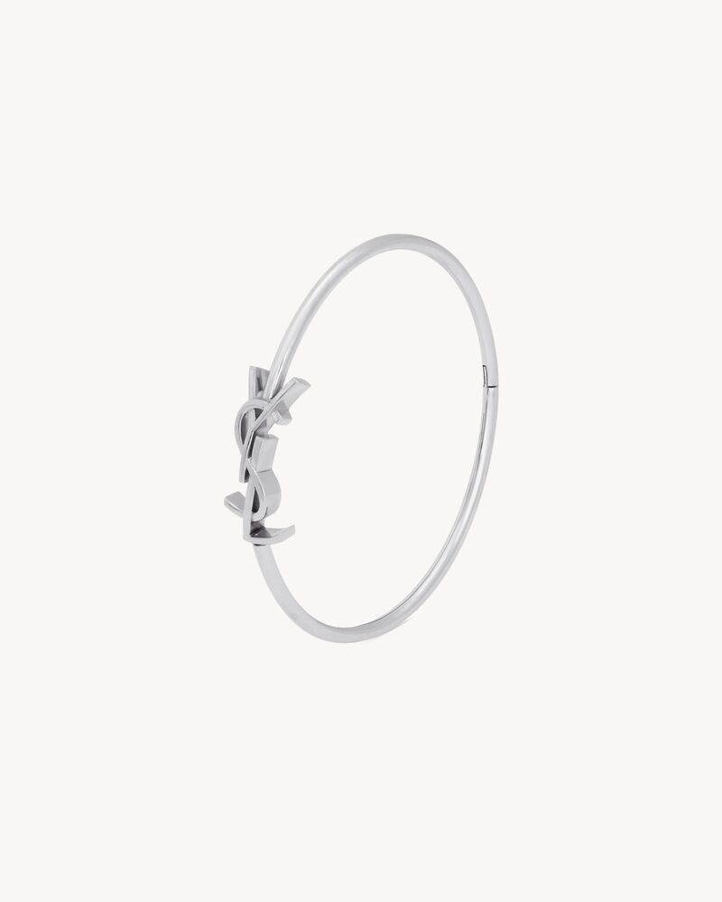 CASSANDRE hinged bangle in 18K grey gold