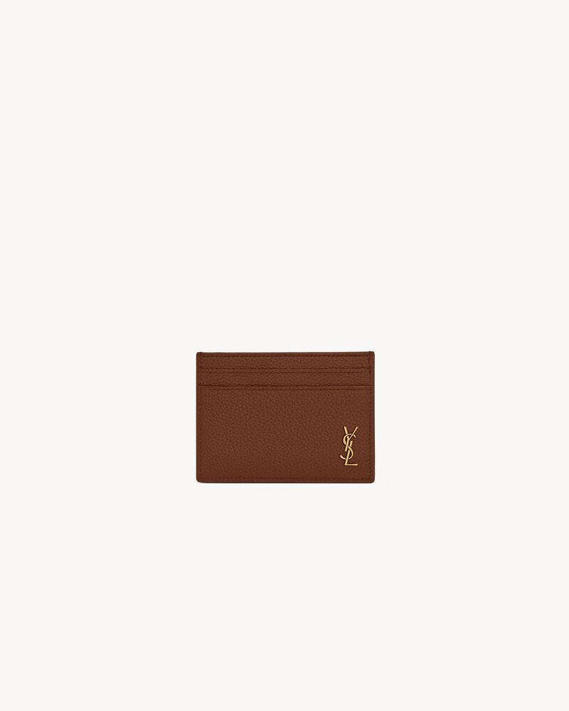 TINY CASSANDRE credit card case in grained leather