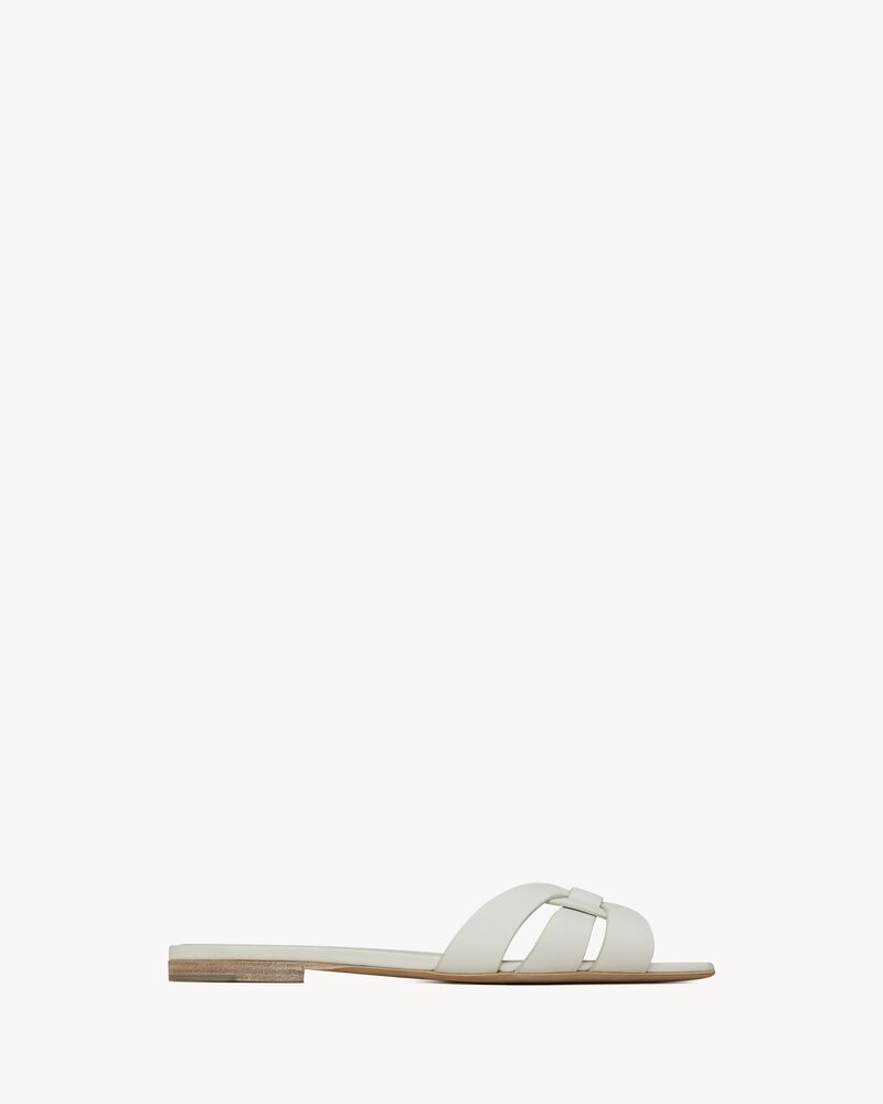 Ysl white slides Clearance