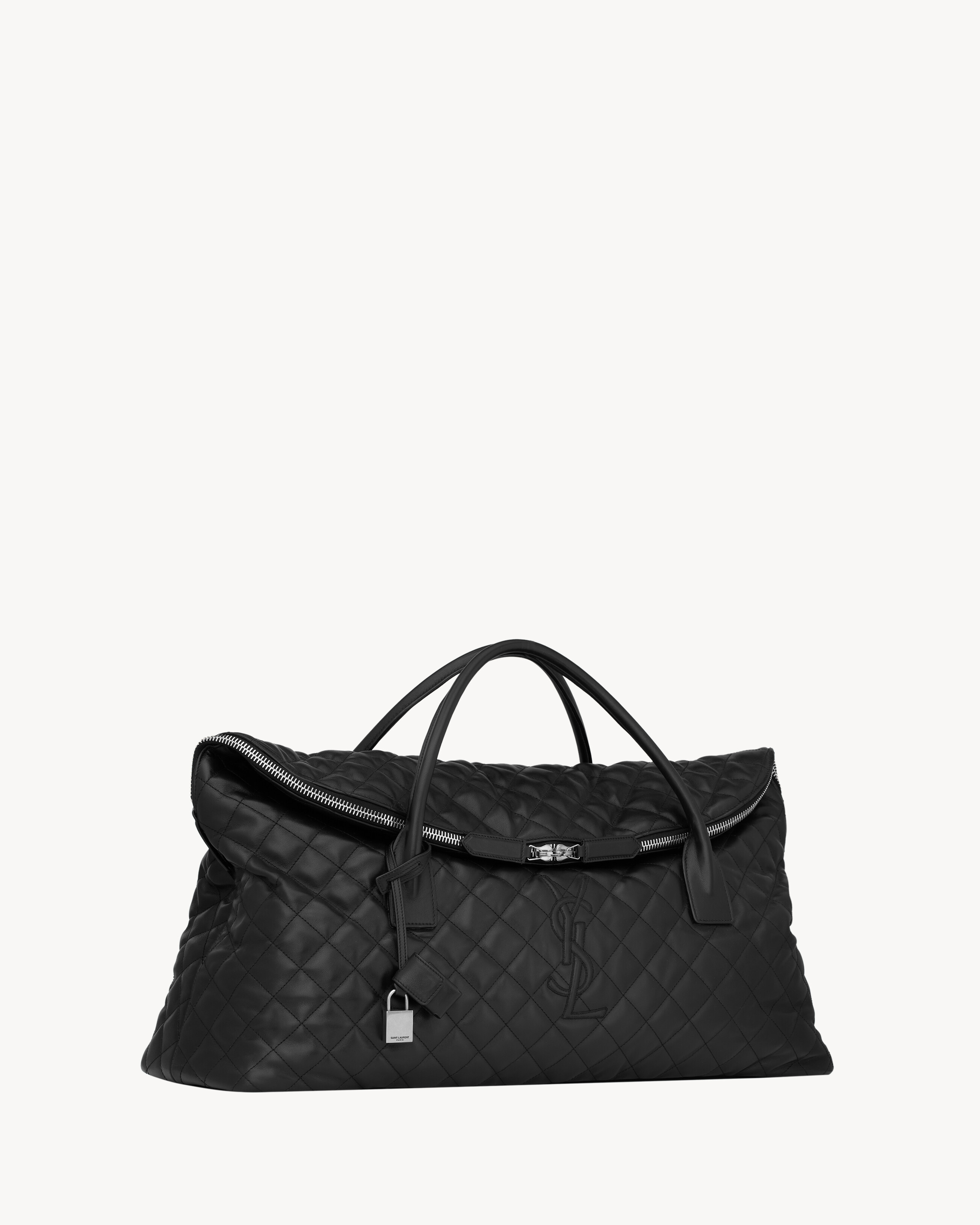 ES GIANT TRAVEL BAG IN QUILTED LEATHER