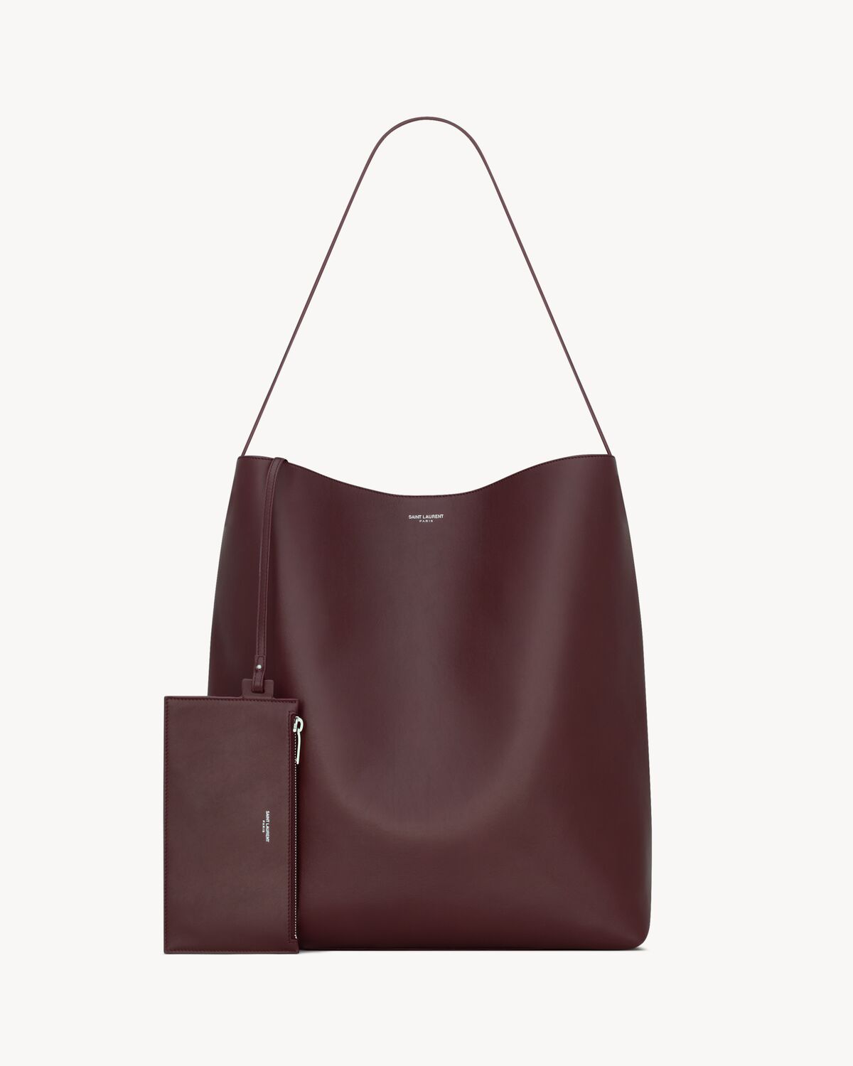 bold hobo bag in smooth leather